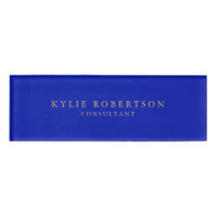 Zaffre Blue Gold Colors Beruflich Trendy Modern