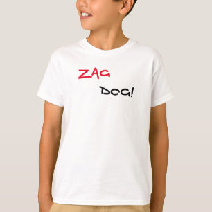 Zag Dog Marke Weißes T-Shirt