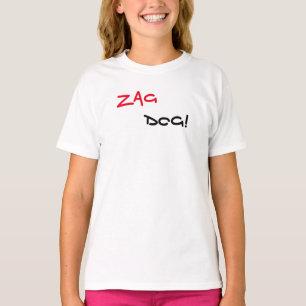 Zag Dog Marke Weißes T-Shirt