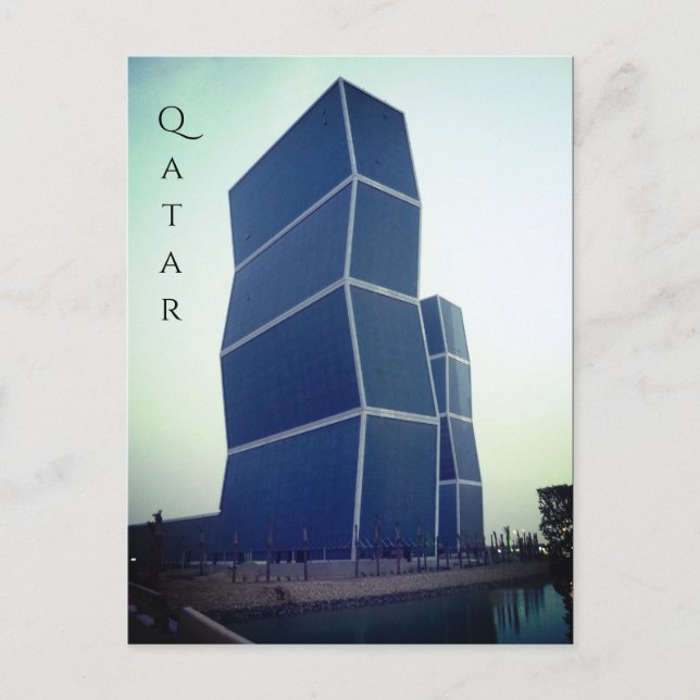 Zag Türme doha qatar Postkarte (Vorderseite)