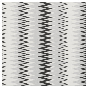 Zag Zag-Muster schwarz-weiß Stoff