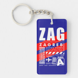 ZAG Zagreb Flughafen Schlüsselanhänger