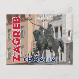 Zagreb, Besuch Kroatiens Postkarte