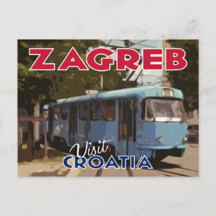 Zagreb, Besuch Kroatiens Postkarte