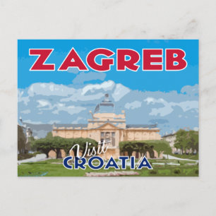 Zagreb, Besuch Kroatiens Postkarte