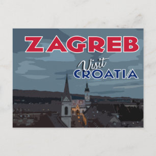 Zagreb, Besuch Kroatiens Postkarte