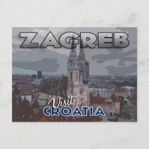 Zagreb, Besuch Kroatiens Postkarte