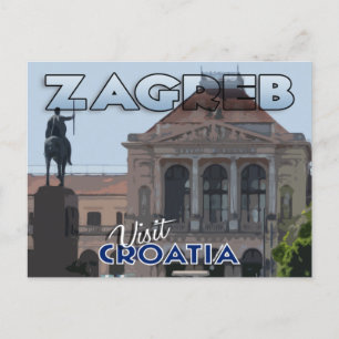 Zagreb, Besuch Kroatiens Postkarte