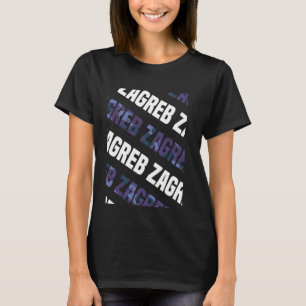 Zagreb Camouflage Muster Lila Camouflage T-Shirt