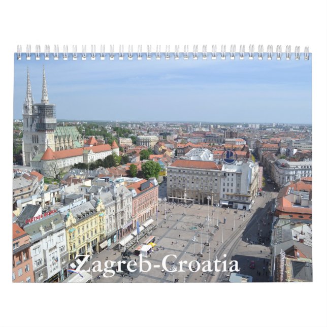 Zagreb-Croatia Calendar Kalender (Titelbild)