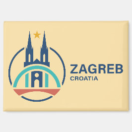 Zagreb Croatia Europe Magnet