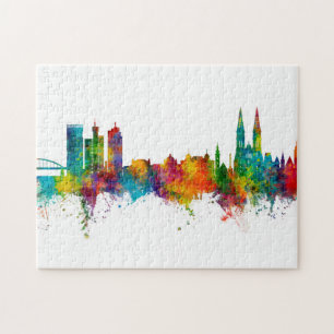 Zagreb Croatia Skyline Puzzle