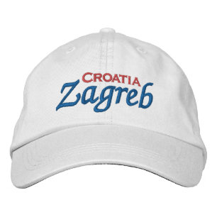 Zagreb Kroatien bestickt Baseballhut Bestickte Baseballkappe