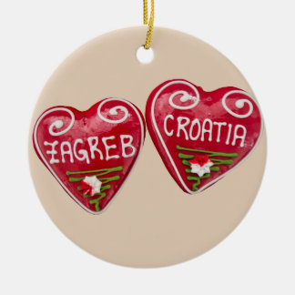 Zagreb, Kroatien: Herzgestalter Keramik Ornament