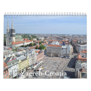 Zagreb-Kroatien Kalender