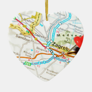 Zagreb, Kroatien Keramikornament