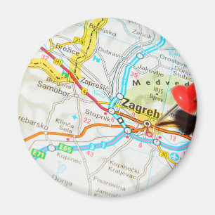 Zagreb, Kroatien Magnet