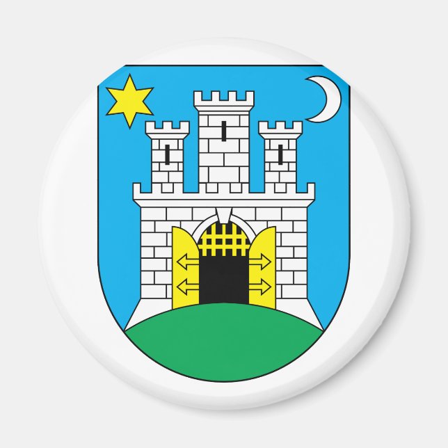 Zagreb, Kroatien Magnet (Vorne)