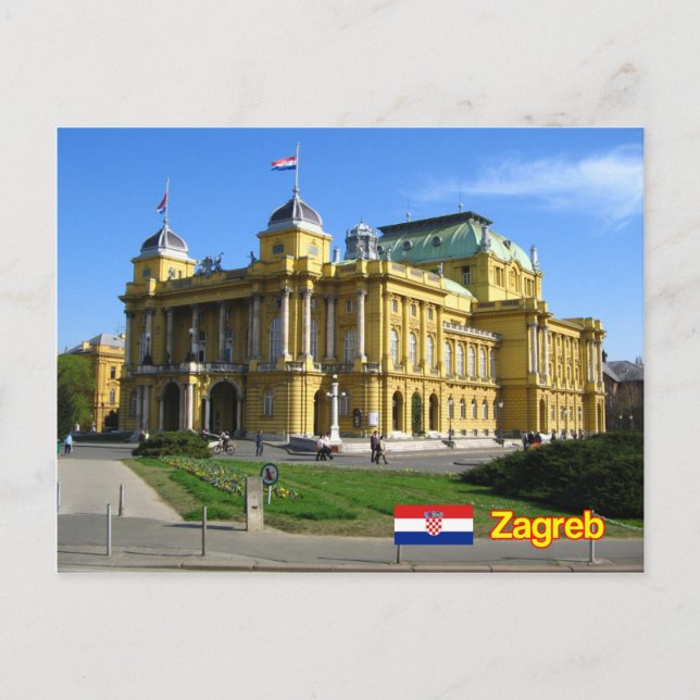 Zagreb Kroatien Postkarte (Vorderseite)