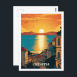Zagreb Kroatien Vintag Berühmter Reiseort Postkarte<br><div class="desc">Zagreb Kroatien Vintag Berühmter Reiseort</div>