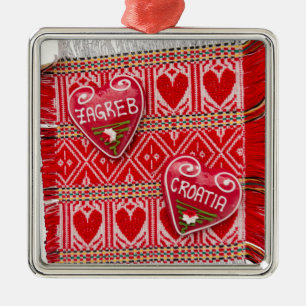 Zagreb-Liebe Ornament Aus Metall