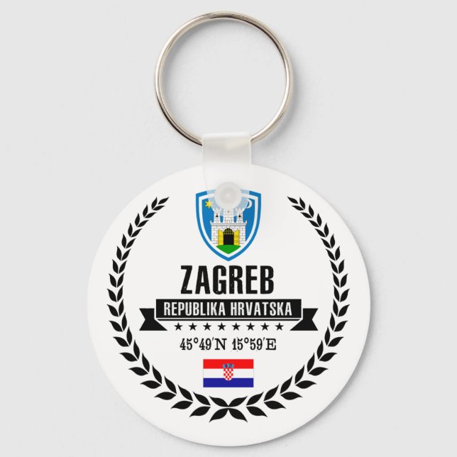 Zagreb Schlüsselanhänger (Vorderseite)