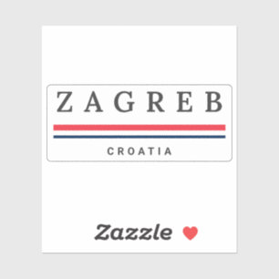 Zagreb Stadt Kroatien Aufkleber