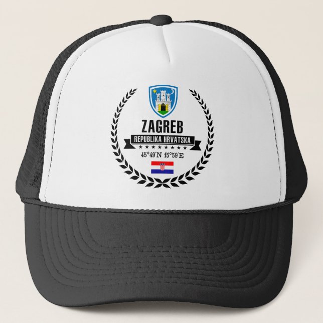 Zagreb Truckerkappe (Vorderseite)
