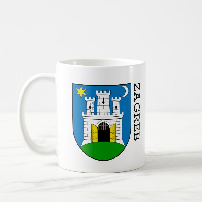 Zagreber Wappen Kaffeetasse (Links)