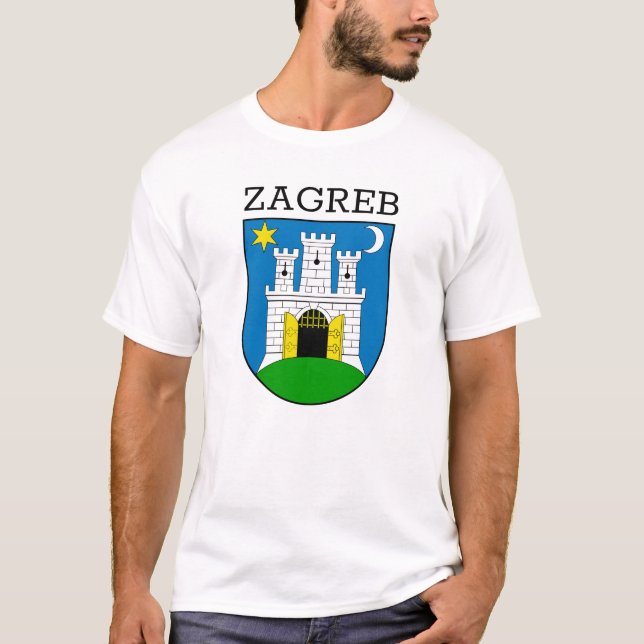 Zagreber Wappen T-Shirt (Vorderseite)