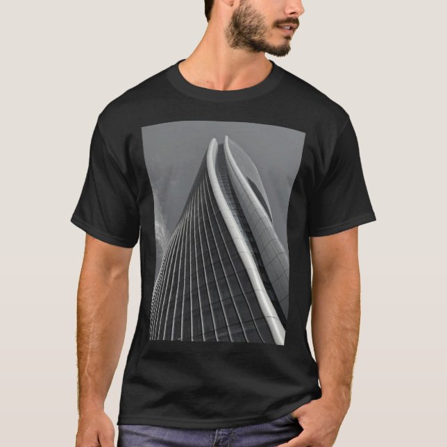 Zaha Architecture Skyscraper Building Office Urban T-Shirt (Vorderseite)