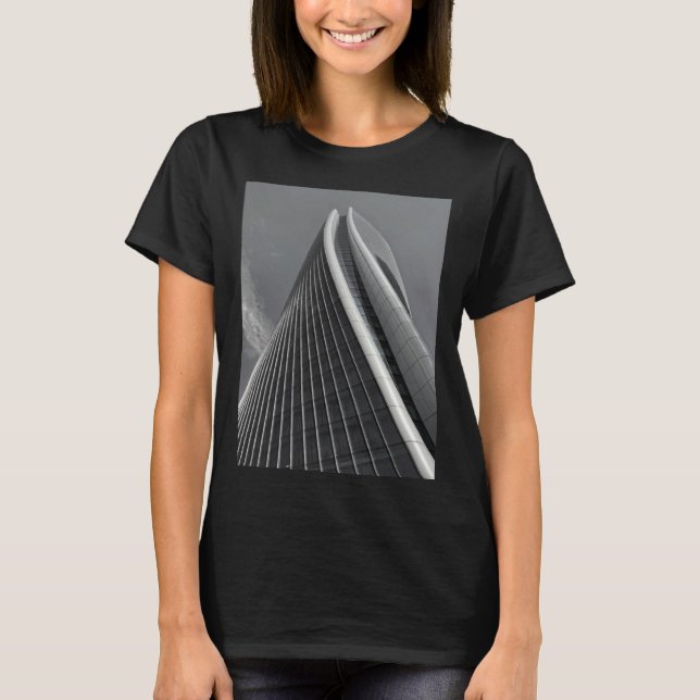 Zaha-Architektur-Wolkenkratzer-Gebäude-Büro-Städti T-Shirt (Vorderseite)