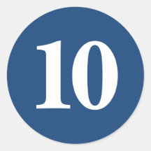 Zahl 10 Planung liefert einfache 10 Marine weiß