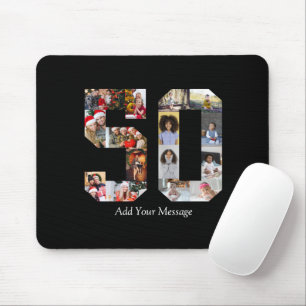 Zahl 50 FotoCollage Mousepad
