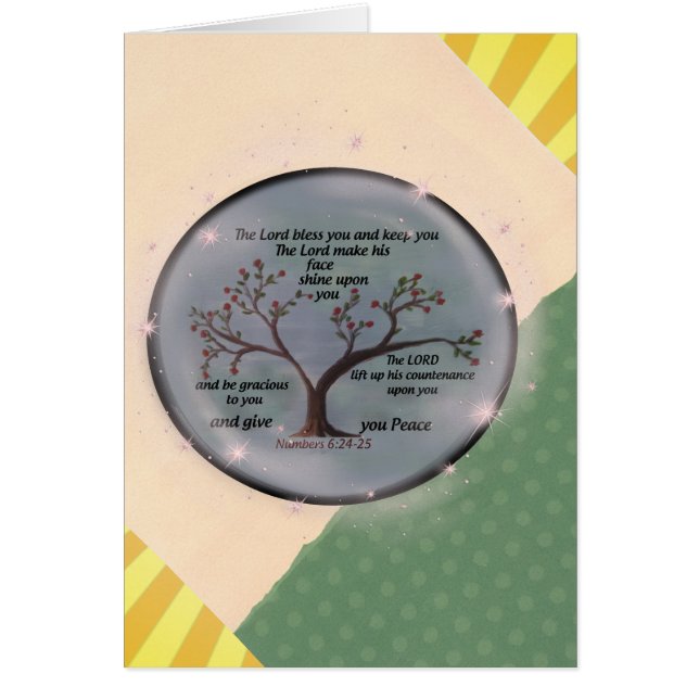 Zahl-6:24 - 26 Lord Bless You und behalten Sie (Vorne)