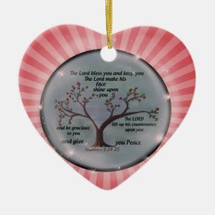 Zahl-6:24 - 26 Lord Bless You und behalten Sie Keramik Ornament
