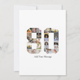 Zahl 80 FotoCollage Ankündigung