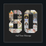 Zahl 80 FotoCollage Magnetkarte<br><div class="desc">Bei diesem individuell anpassbaren Produkt werden Fotos so angeordnet, dass sie die Form einer Zahl bilden. Es wird oft für Meilensteine wie Geburtstage, Jahrestage oder Erfolge verwendet, um den Anwendern die Möglichkeit zu geben, unvergessliche Bilder in einem Single zu präsentieren. Die Designs bieten in der Regel Platz für verschiedene Foto-Größen...</div>