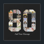 Zahl 80 FotoCollage Magnetkarte<br><div class="desc">Bei diesem individuell anpassbaren Produkt werden Fotos so angeordnet, dass sie die Form einer Zahl bilden. Es wird oft für Meilensteine wie Geburtstage, Jahrestage oder Erfolge verwendet, um den Anwendern die Möglichkeit zu geben, unvergessliche Bilder in einem Single zu präsentieren. Die Designs bieten in der Regel Platz für verschiedene Foto-Größen...</div>
