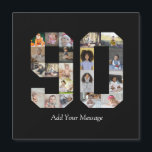 Zahl 90 FotoCollage Magnetkarte<br><div class="desc">Bei diesem individuell anpassbaren Produkt werden Fotos so angeordnet, dass sie die Form einer Zahl bilden. Es wird oft für Meilensteine wie Geburtstage, Jahrestage oder Erfolge verwendet, um den Anwendern die Möglichkeit zu geben, unvergessliche Bilder in einem Single zu präsentieren. Die Designs bieten in der Regel Platz für verschiedene Foto-Größen...</div>