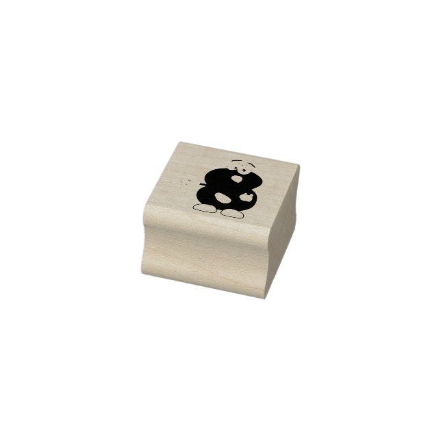 Zahl acht gummistempel (Stempel)