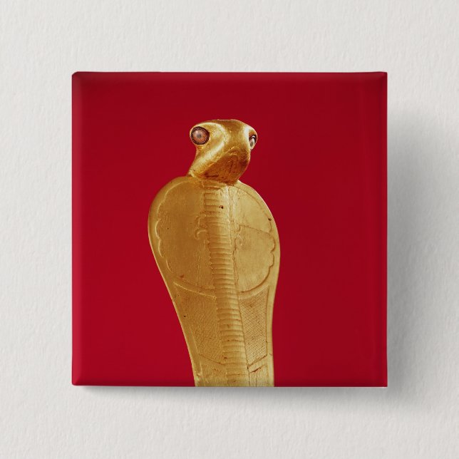 Zahl der Kobras Netjer-Ankh Button (Vorderseite)