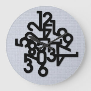 Zahl-Durcheinander Große Wanduhr