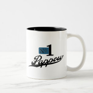 Zahl eine Pappou Zweifarbige Tasse