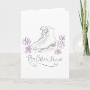 Zahl Eis-Skaten Geburtstags-Gruß-Karte Karte