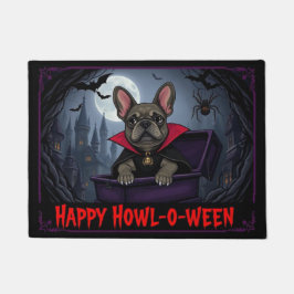 Zähl Französische Bulldogge Frohes Heul-o-ween Fußmatte
