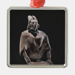 Zahl Mayasitzkönigs, von Insel ofJaina Silbernes Ornament