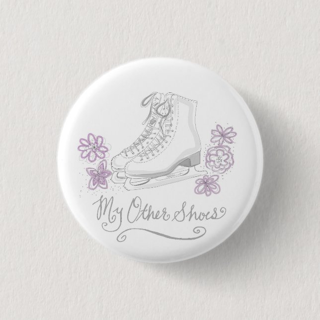 Zahl Skaten-Knopf Button (Vorderseite)