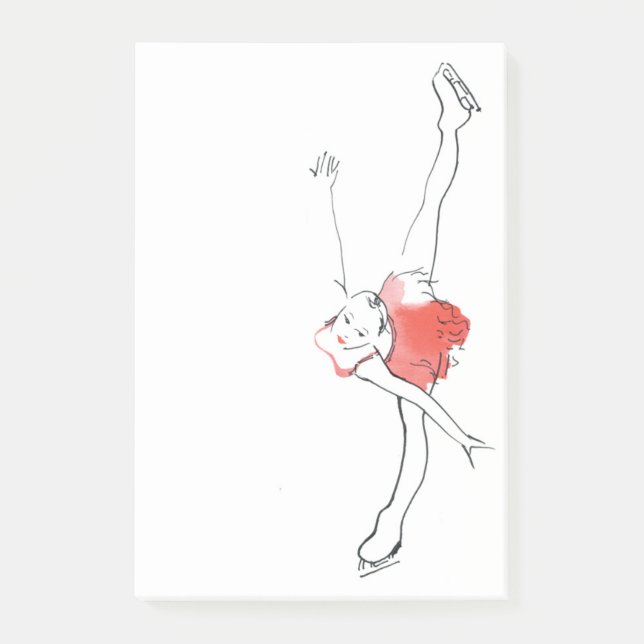 Zahl Skaten Posten-II! Post-it Klebezettel (Vorderseite)