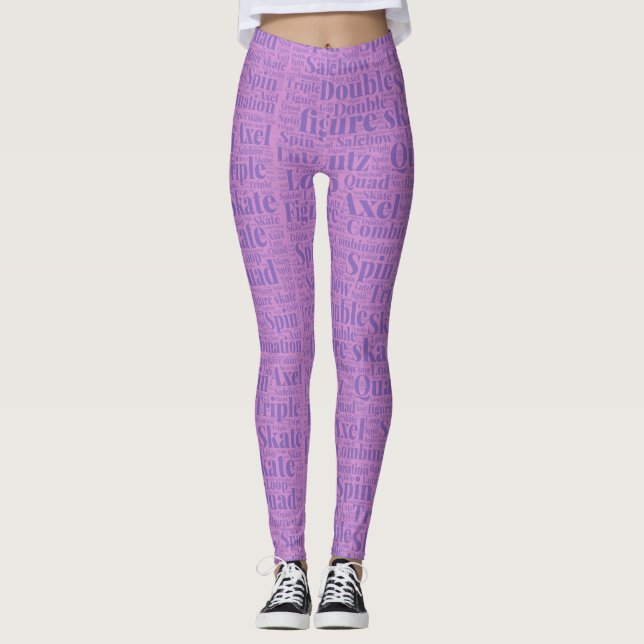 Zahl Skaten-Strumpfhosen Leggings (Vorderseite)